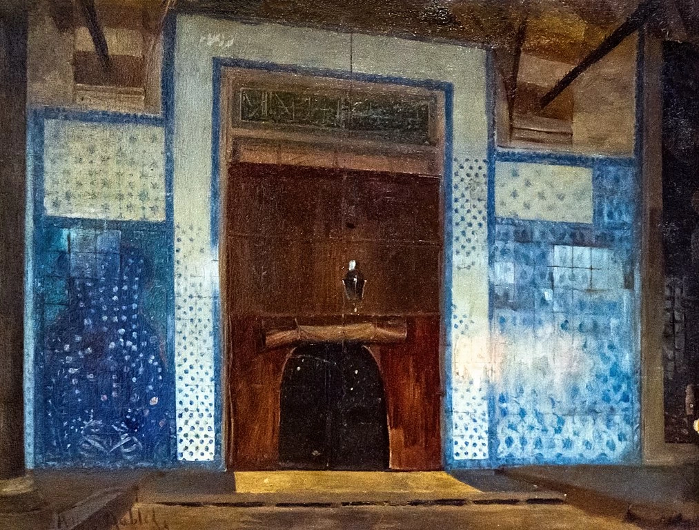 Interno della moschea Rüstem Pasha a Costantinopoli - Musée des Beaux, Arts de Narbonne